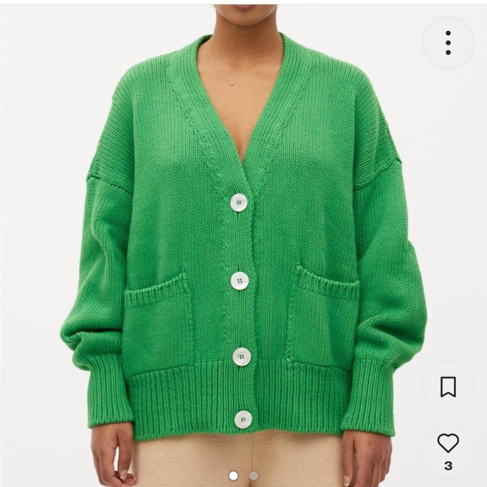 Babaa cardigan no16 in wild fern